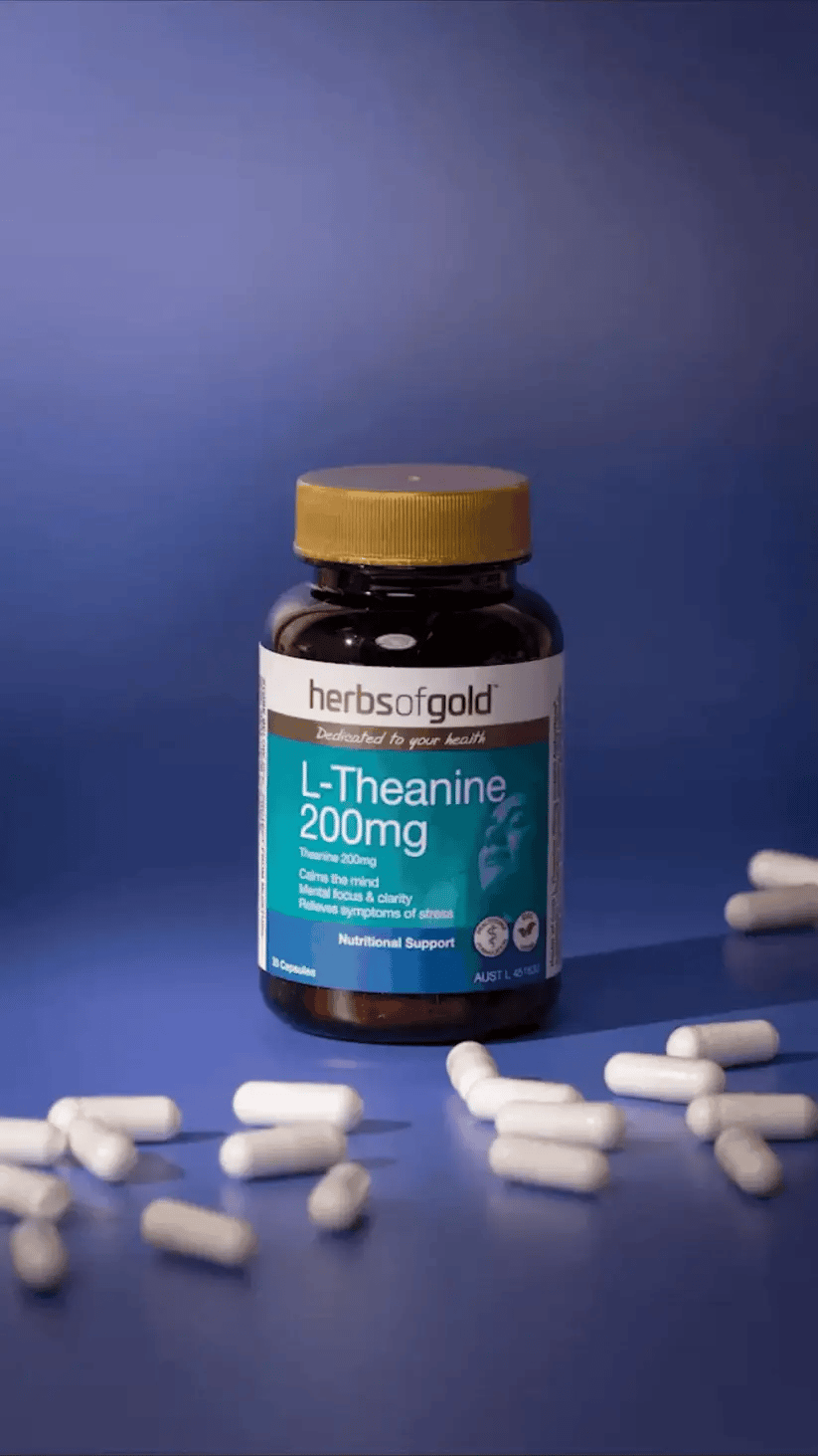 Herbs of Gold L-Theanine 200mg 30caps