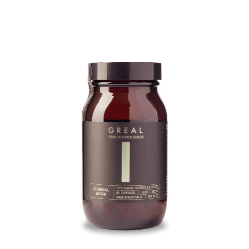 Greal Adrenal Elixir 60 capsules front pack