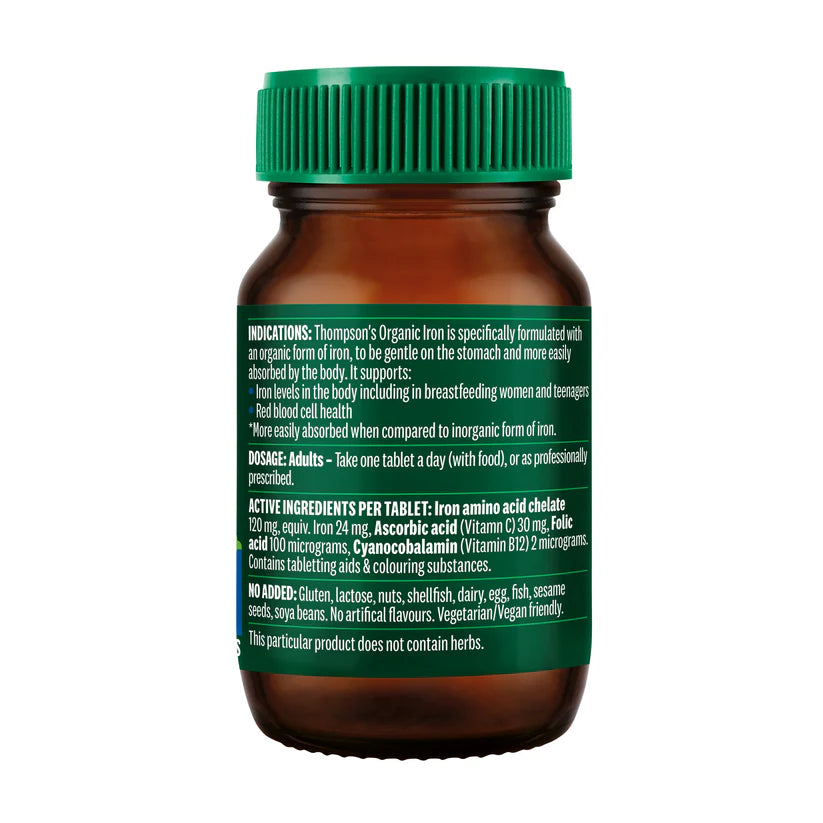 Thomson's Organic Iron 30 tabs