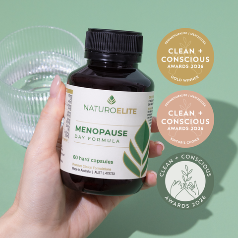 NaturoElite Menopause Day Formula 60 capsules front pack
