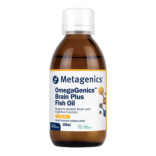Metagenics OmegaGenics Brain Plus Fish Oil Mint 190mL