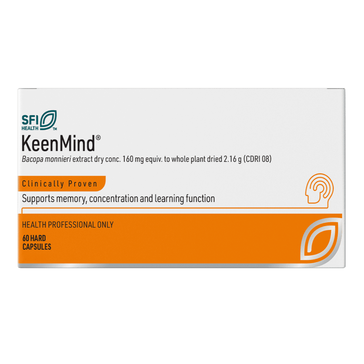 SFI Health KeenMind 60 capsules front pack